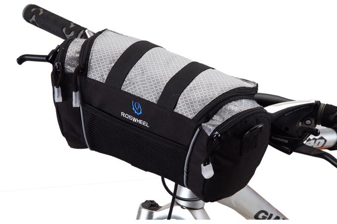 Foto Cycling Bike Bicycle Handlebar Front Bar Bag Basket Velcro