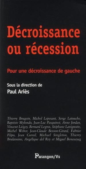 Foto Décroissance en récession