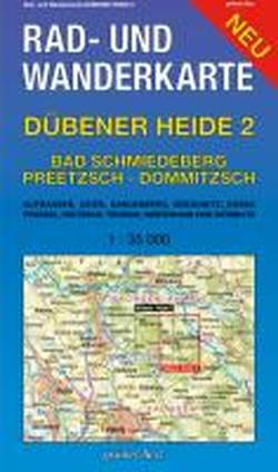 Foto Dübener Heide 02. Bad Schmiedeberg, Pretzsch, Dommitzsch 1 : 30 000 Rad- und Wanderkarte