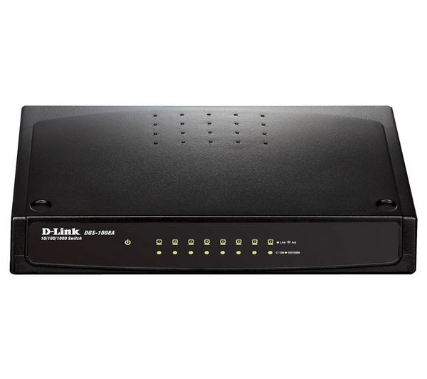 Foto D-Link Switch de escritorio DGS-1008A version Green Ethernet - 8 puertos Gigabit