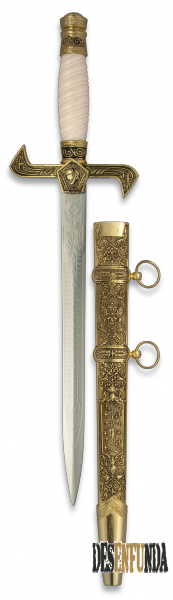 Foto Daga Clasica Toledo Imperial hoja de 23.8 cm Incluye funda 31971