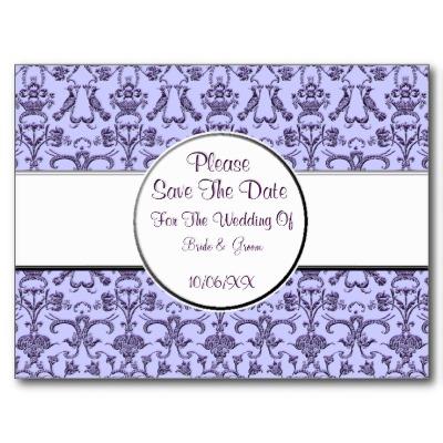 Foto Damasco florentino del vintage (lila) (ahorre la f Postal