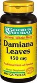 Foto damiana leaves - hojas de damiana 450 mg 100 cápsulas