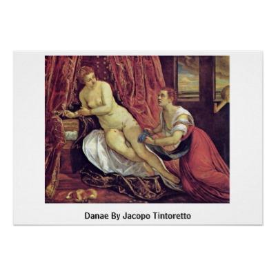 Foto Danae de Jacopo Tintoretto Poster