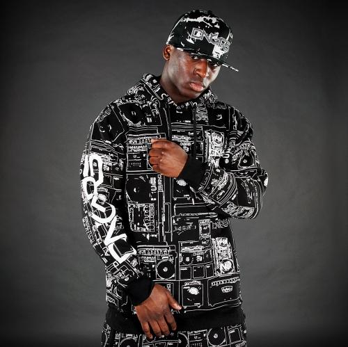 Foto Dangerous DNGRS Big Beats sudadera negra talla XXL