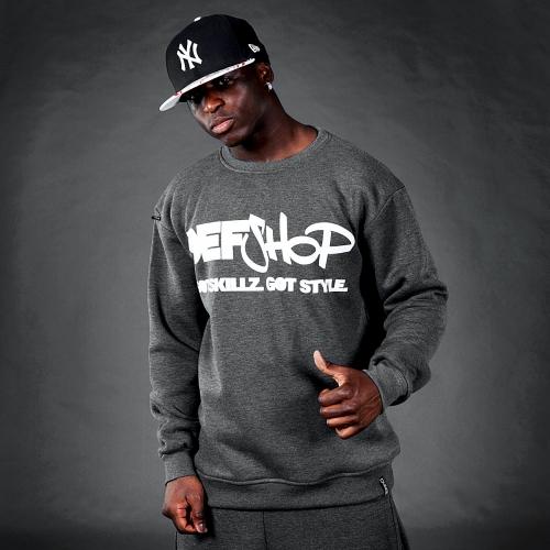 Foto Dangerous DNGRS Got Skillz Got Style Sweatshirt Charcoal Heather/White