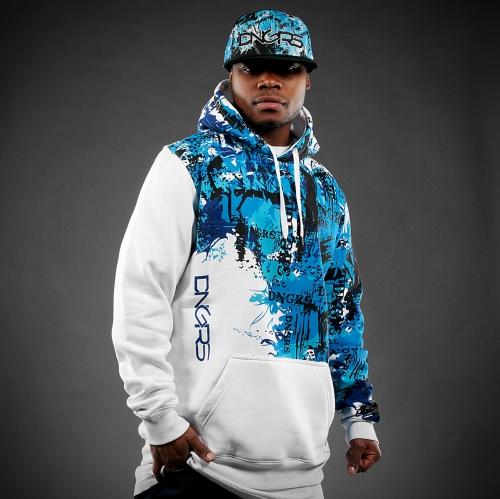 Foto Dangerous DNGRS Graffiti sudadera blanca talla XXL