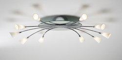 Foto Dar Curve 10 Light Semi Flush Low Voltage Polished Chrome G4