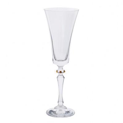 Foto Dartington Crystal Regal Gold Pair of Flute Champagne Glasses