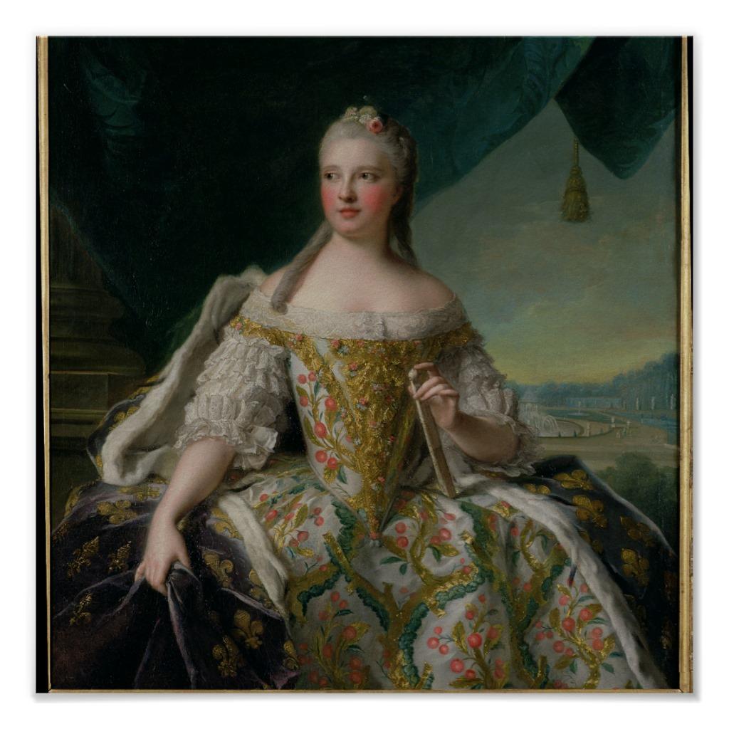 Foto Dauphine Marie-Josephe de Saxe 1751 Impresiones