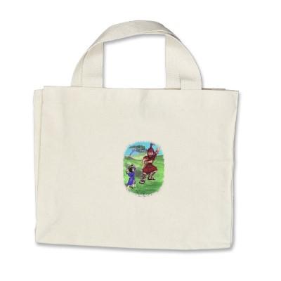 Foto David And Goliath Bolsas Lienzo