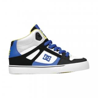 Foto Dc Shoes Zapatillas Spartan High Niño Blanco Negro Azul
