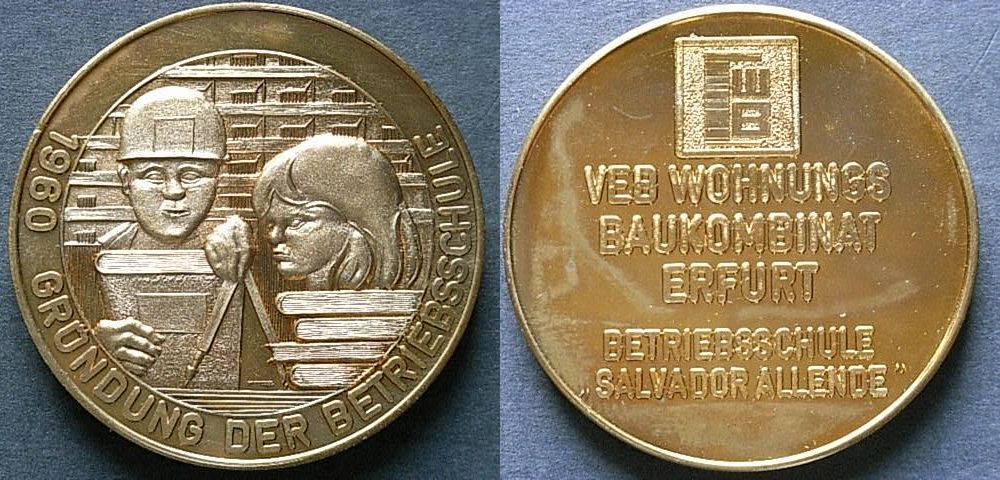 Foto Ddr Medaille Erfurt 1960