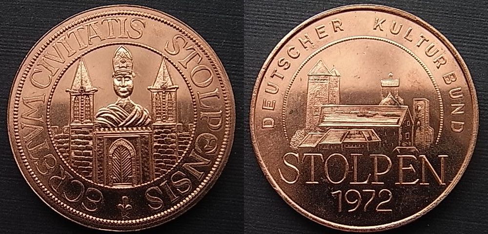 Foto Ddr Medaille Münzausstellung Pirna Burg Stolpen 1972