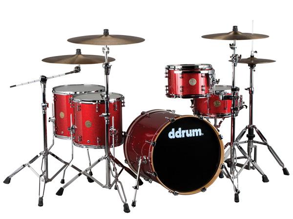 Foto DDrum Dios M Pocket Cherry Red Sparkle 5 Piece Set Cascos Bateria