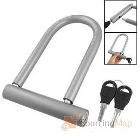 Foto de plástico gris de metal cubierta de bicicleta de salvaguardar u diseño de la cerradura