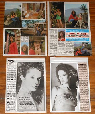Foto Debra Winger Spanish Clippings 1980s Actress Candid Photos Magazine Rare Picture