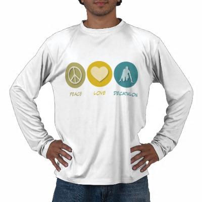 Foto Decathlon del amor de la paz Tee Shirts