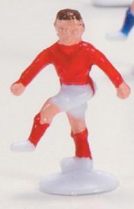 Foto Decoración Plástica Para Pastel Futbolista Rojo