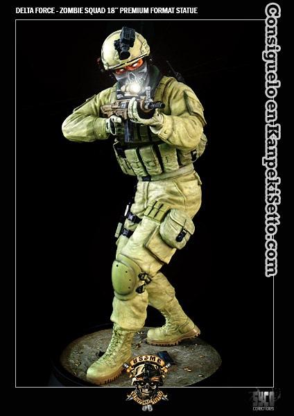 Foto Delta Force Zombie Squad Figura Beckett 46 Cm