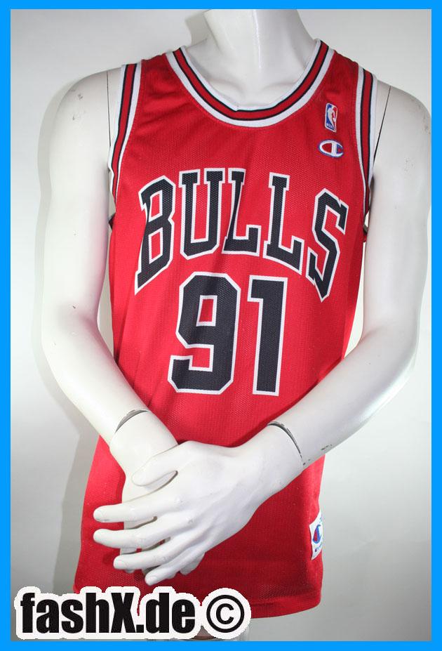 Foto Dennis Rodman Chicago Bulls camiseta 91 talla XL Champion