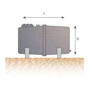 Foto Depósito-Cuba para agua potable horizontal para superficie DCHS 6000