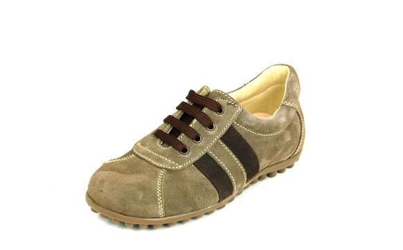 Foto Deportiva con cordones combinada en gris azul