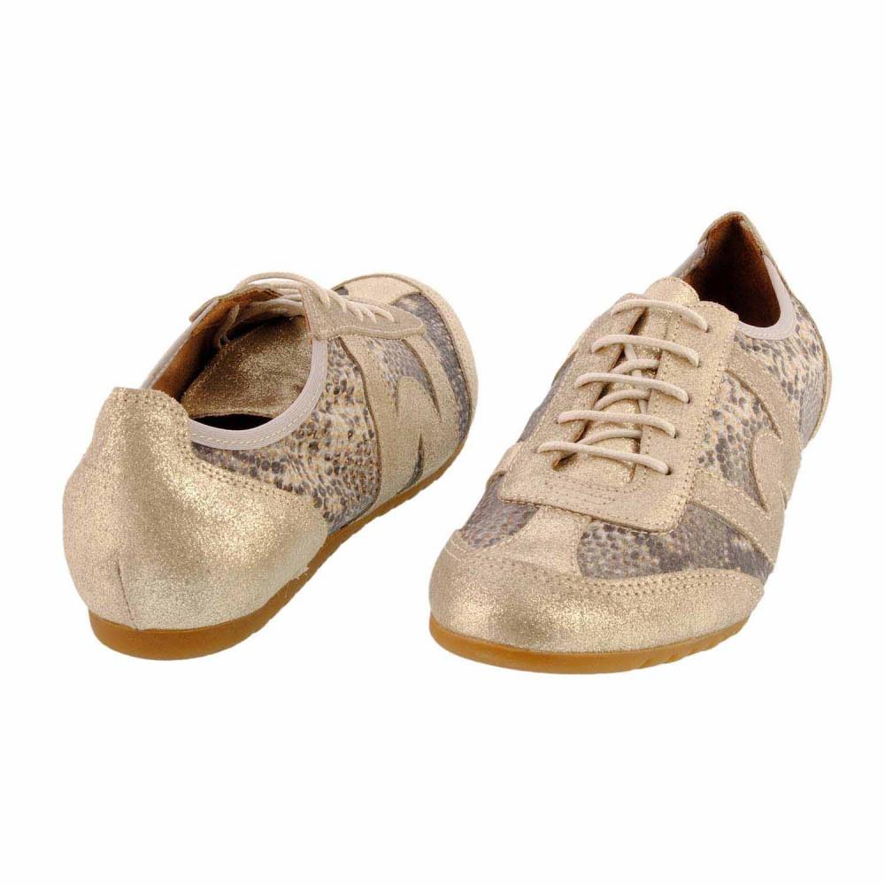 Foto Deportivas piel serpiente Wonders A-1210 (Color: ORO, Talla: 37)