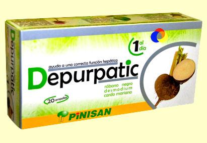 Foto Depurpatic - Función Hepática - Pinisan laboratorios - 20 ampollas
