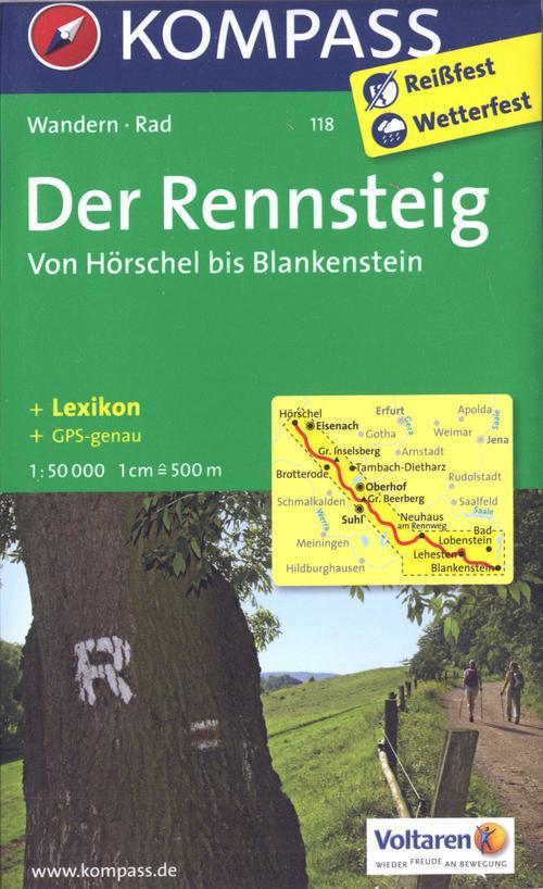 Foto Der Rennsteig - Von Hörschel bis Blankenstein 1 : 50 000