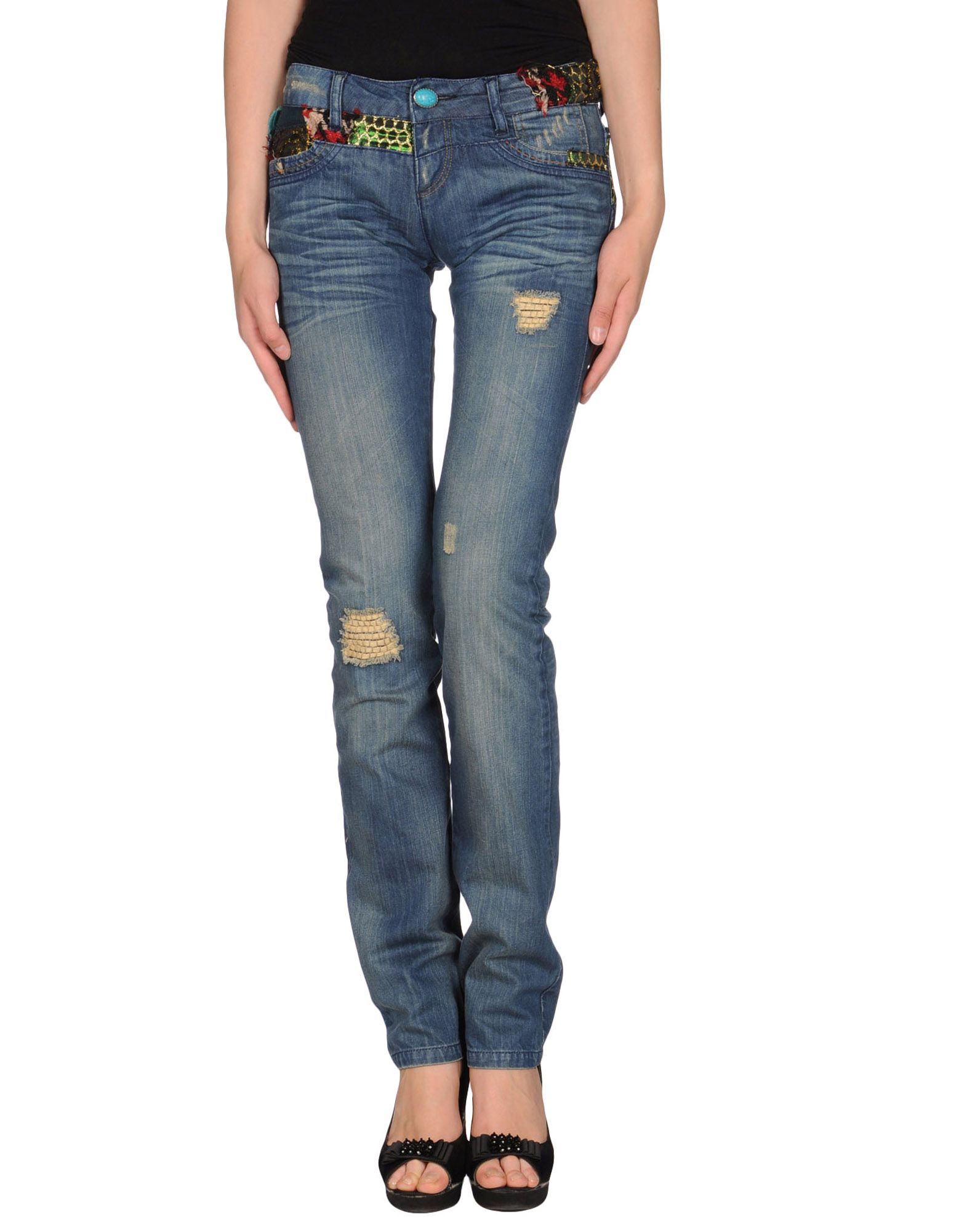 Foto Desigual Pantalones Vaqueros Mujer Azul marino