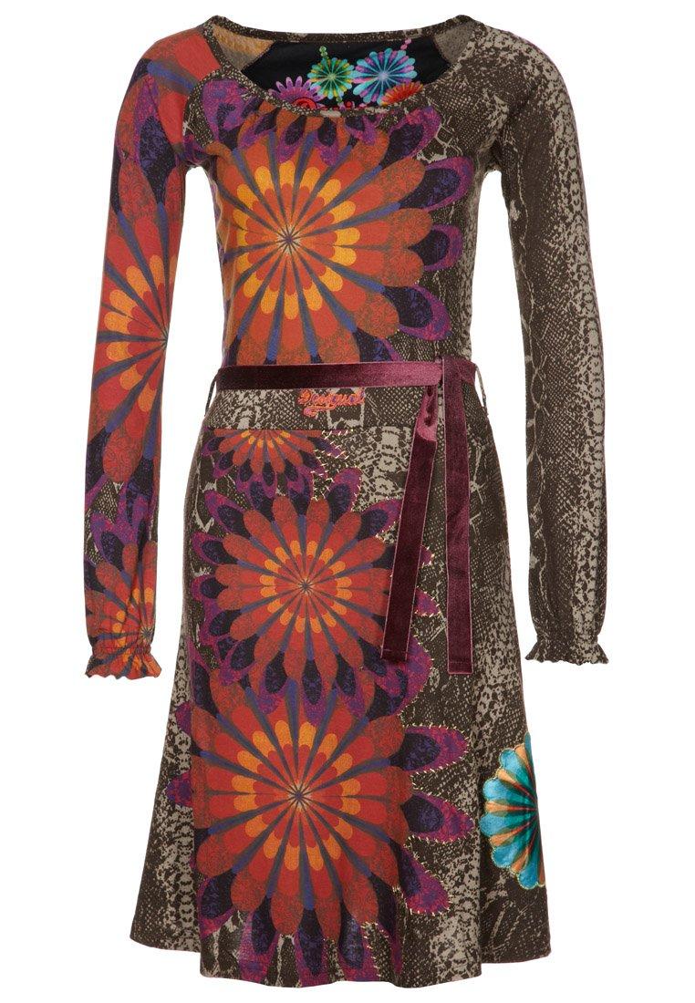 Foto Desigual Vest Tifannelle Vestido De Algodón Marrón L
