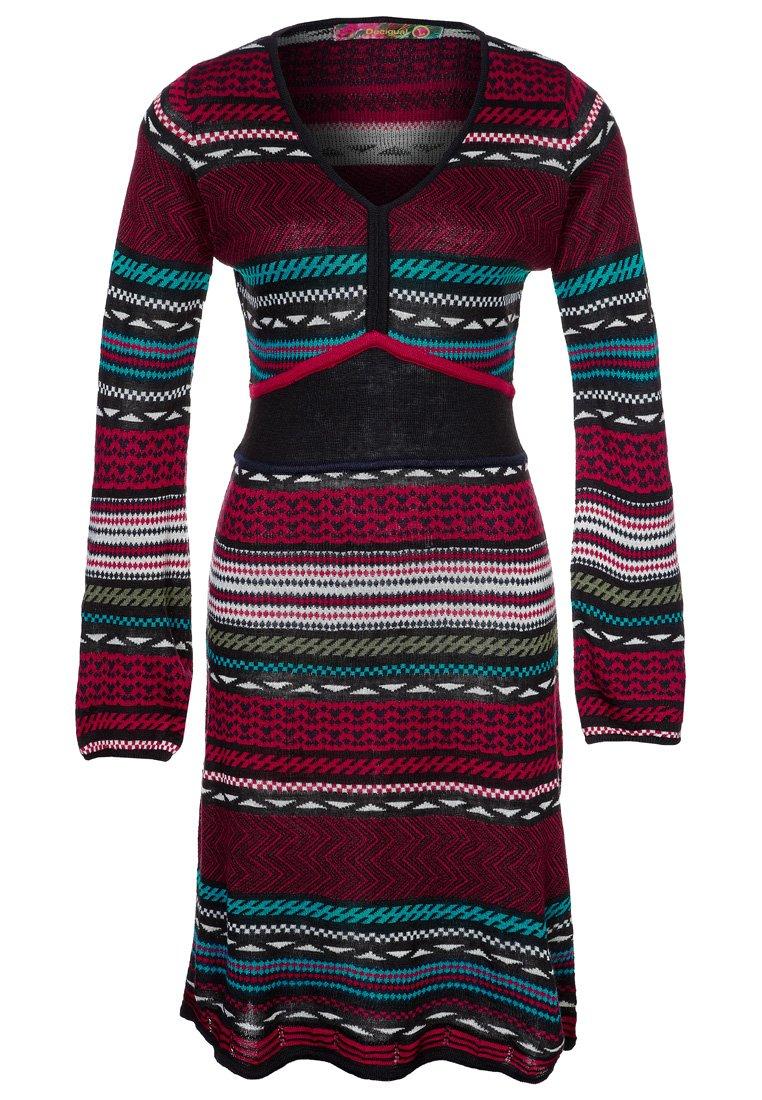 Foto Desigual Vestido De Punto Rojo M