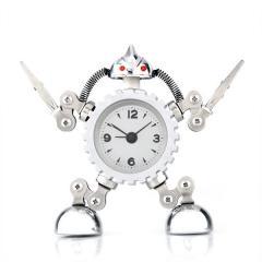 Foto desk robot alarm clock home decor child gift