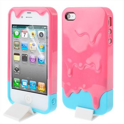 Foto Detachable Ice Cream con Protector de Pantalla y accesorios - Carcasa iPhone 4/4S