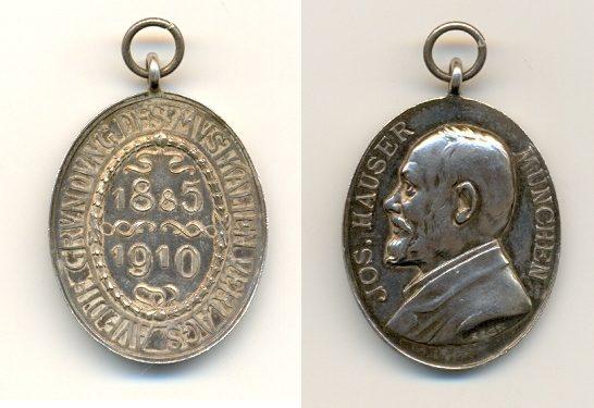 Foto Deutsches Kaiserreich Silbermedaille 1910