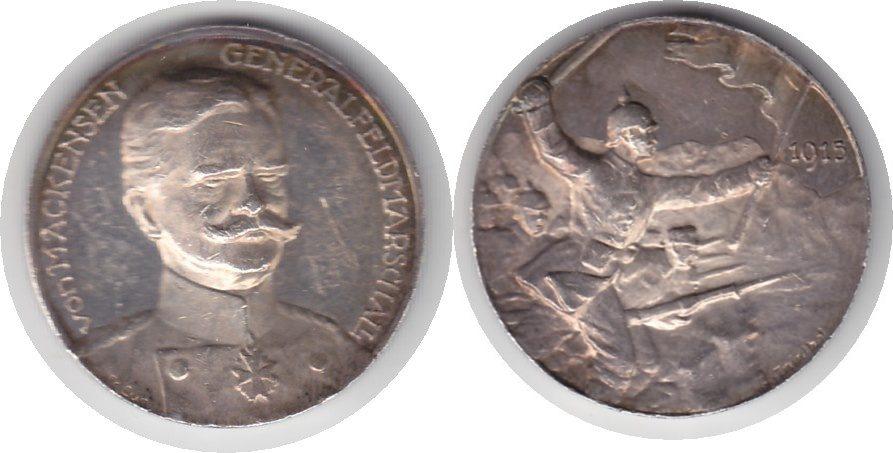 Foto Deutsches Kaiserreich Silbermedaille 1915