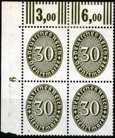 Foto Deutsches Reich 4 x 30 Pfennig 1927/33