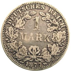 Foto Deutschland 1 Mk 1877 A