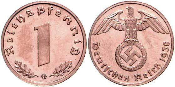 Foto Deutschland / 3 Reich 1 Pfennig 1938G