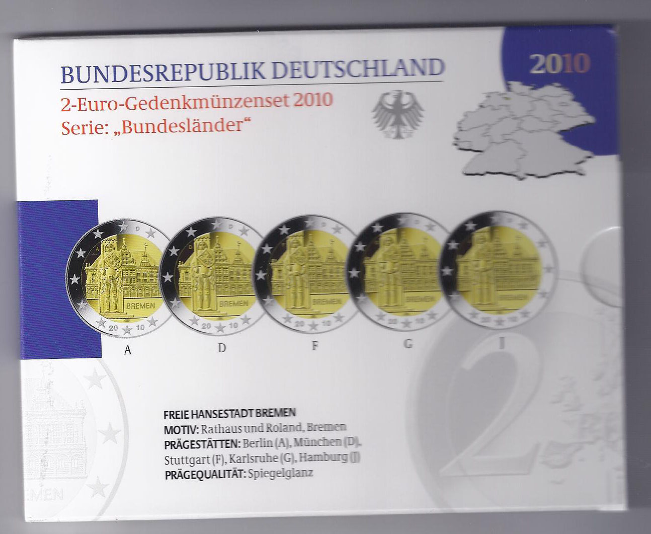 Foto Deutschland 5 x 2 € 2010