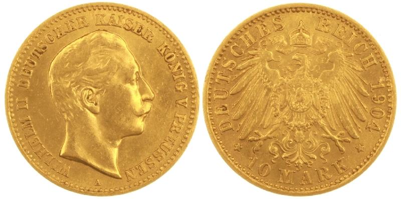 Foto Deutschland ab 1871 10 Mark 1904