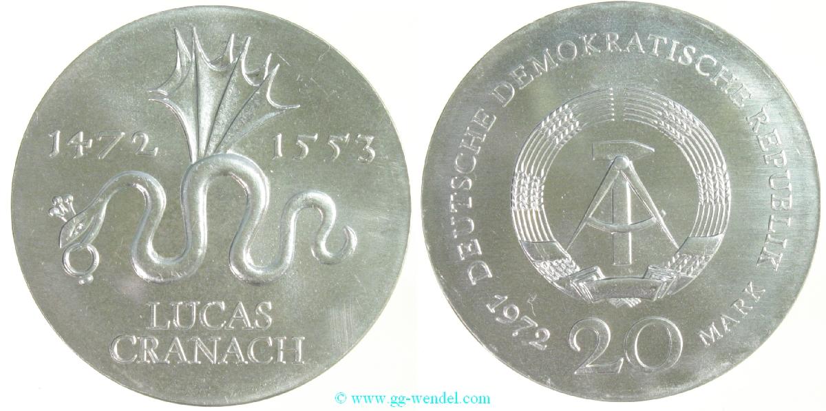 Foto Deutschland ab 1871 20 Mark 1972