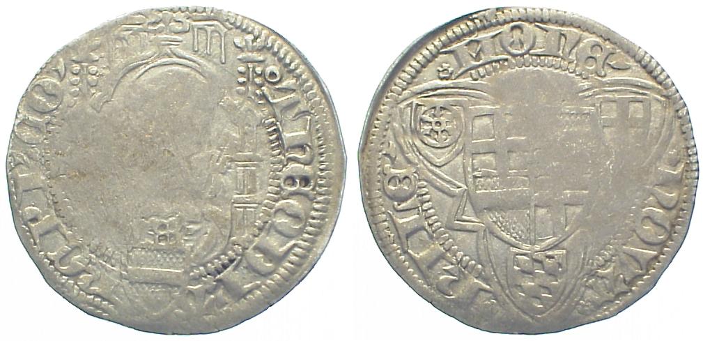 Foto Deutschland Köln, Erzbistum Weißpfennig o J (ca 1450)