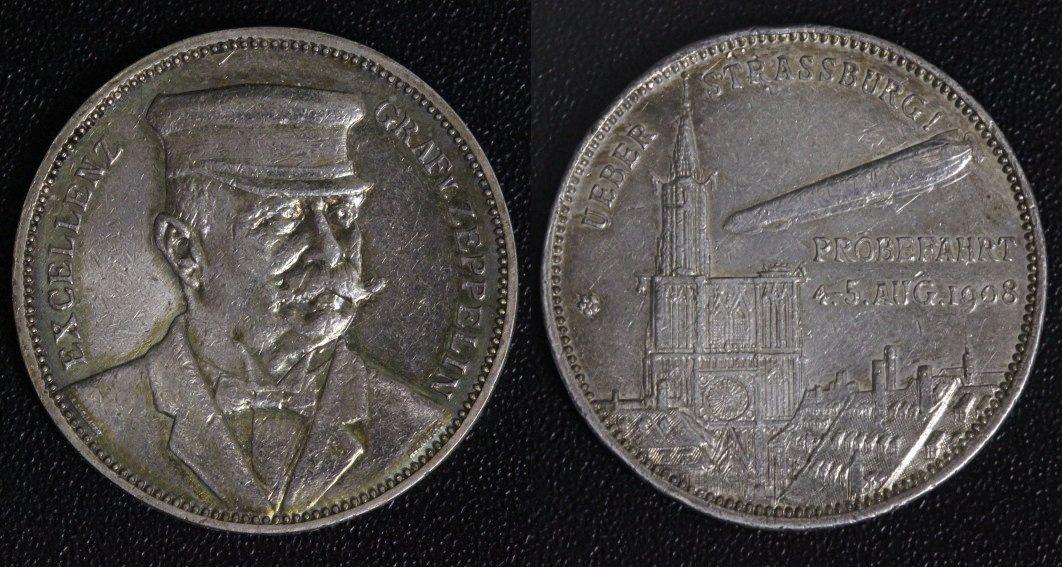 Foto Deutschland/ Strassburg Medaille 1908