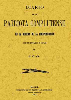 Foto Diario De Un Patriota Complutense En La Guerra De La Indep..) (lg 9788497612784)