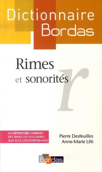Foto Dictionnaire Bordas des rimes et sonorités