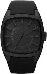 Foto Diesel Mens Analog Stainless Watch - Black Leather Strap - Black Dial - DZ1529
