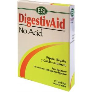 Foto Digestivaid No Acid, 12 tabletas - Esi - Trepat Diet