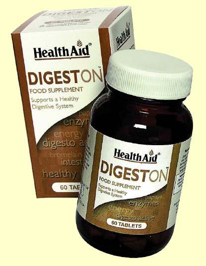 Foto Digeston - Enzimas digestivas - Health Aid - 60 comprimidos